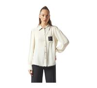 Manila Grace - Chemise Élégante pour Femmes - Femme - Blouses et Chemises - Beige - Taille: 40 FR