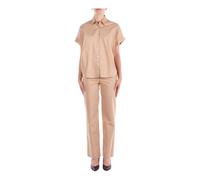 Manila Grace - Straight Pantalons - Femme - Blouses et Chemises - Beige - Taille: 42 FR