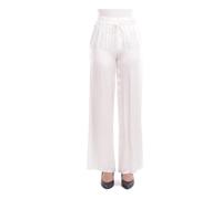 Manila Grace - Pantalon large - Femme - Pantalons - Blanc - Taille: 38 FR