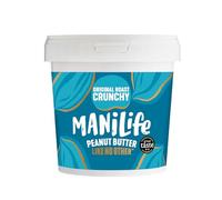 ManiLife Beurre de Cacahuète Crunchy 900g, Original Roast | Protéine, Sans Sucre Ajouté et Sans Huile de Palme | Peanut Butter Fabriqué à Partir de Cacahuètes Argentines (l'Emballage Peut Varier)