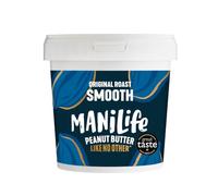 ManiLife Beurre de Cacahuète - Peanut Butter - Entièrement Naturel, d'Origine Unique, sans Sucre Ajouté, sans Huile de Palme - Originale Crémeux (1 x 900g)