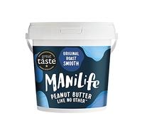 ManiLife Beurre de Cacahuète - Peanut Butter - Entièrement Naturel, d'Origine Unique, sans Sucre Ajouté, sans Huile de Palme - Originale Crémeux (1 x 1kg)