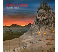 Manilla Road - The Courts of Chaos (Blue W/White & Red Splatter)