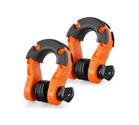VEVOR Manille à anneau D 19 mm – Lot de 2 – Acier allié 30 t – Goupille à vis 22 mm – Orange