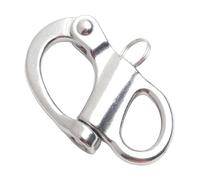 Manille à dégagement rapide en acier inoxydable pour yacht, kayak et bateaux de plongée, résistance à la corrosion de qualité marine 316, activation du piston avec percuteur à ressort, 35 mm/52 mm/69