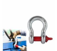 Manille à étrier, anneau en D 140 tonnes Résistance à la rupture maximale, Charge de travail admissible (WLL) 35 tonnes Goupille à vis 55 mm Levage, gréement et remorquage intensifs