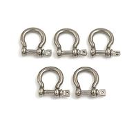 Manille à vis en acier inoxydable 304, M4, M5, M6, M8, M10, M12, antirouille, style européen(M8)