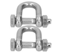 Manille D en acier inoxydable 304, avec goupille à vis, fraise de Structure M10 pour plusieurs Applications industrielles, 2 pièces