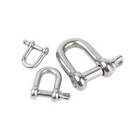 Manille D robuste, Vis à manille droite M4 M5 M6 M8 M10, ouverte courte en acier inoxydable 304, crochets de gréement D, matériel bateau(M8 1pcs)