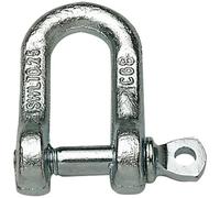 Manille droite - avec piton à il - entraxe l : 26.5 mm - piton ép.11 mm -