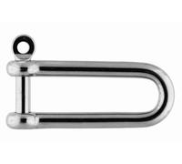 Manille droite axe imperdable, type lon 10mm A4 AISI 316