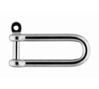 Manille droite axe imperdable, type long 6mm A4 AISI 316