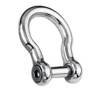 Manille droite forgée avec vis 6 pans creux, 6mm AISI 316