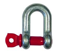 Manille droite h.r. galva cmu 13,5 t axe a oeil 1-3/8 acier allié LEVAC - 5220L