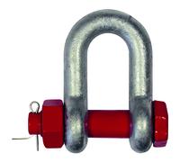 Manille droite h.r. galva cmu 9,5 t axe boulonné +goupille LEVAC - 5221J