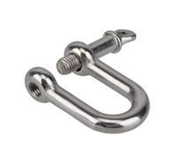 Manille droite M5 M6 courte en acier inoxydable, crochets de manille gréement D, matériel bateau, accessoires pour le gréement résistant, transportant(M6 D type)