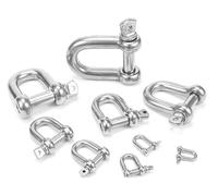 Manille en arc en acier inoxydable, Mousqueton en acier inoxydable A2 304, manille à nœud D M4-M16(Bow Type)