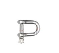 Manille en D acier inoxydable 304 | M4-M20 1/2/5 pcs Acier inoxydable 304 : Levage, Gréement, Remorquage(M16 D 1PCS)