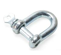 Manille en D en acier inoxydable avec goupille filetée pour des connexions sécurisées dans les applications de remorquage et de levage maritimes (M6 (type D))