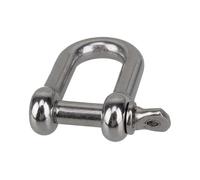 Manille Inox Manille droite courte M6 38mm en acier inoxydable AISI 316, charge de rupture 1500 kg, crochets manille gréement D, matériel bateau pour maillons de chaîne