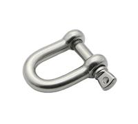 Manille Inox Manille droite M5 M6 courte en acier inoxydable, crochets de manille gréement D, matériel bateau, accessoires(M5 D type)