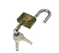 Manille longue trempée en acier inoxydable, Cadenas en alliage de zinc 40 mm-60 mm avec 3 clés(60mm)