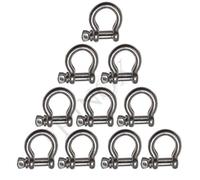 Manille Lyre 4mm Libre Passage 8mm (Lot de 10) INOX 316 - A4