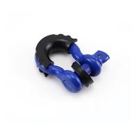 Manille lyre antirouille, anneau en D de 5/8 pouces, résistance à la rupture 42 990 lb avec kit d'isolateur et rondelles pour équipements d'extérieur(Blue 2PCS)