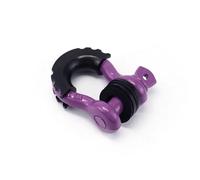 Manille lyre antirouille, anneau en D de 5/8 pouces, résistance à la rupture 42 990 lb avec kit d'isolateur et rondelles pour équipements d'extérieur(Purple 2PCS)