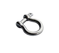 Manille lyre de 4 mm avec goupille à vis en acier inoxydable 316, quincaillerie marine, bateau, matériel gréement(S04-04)