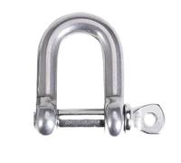 Manille lyre en acier inoxydable 304 | Gris argenté M4-M14 1/2/3/4 pièces for les opérations de levage de lumière d'eau de mer(Anchor M5(3PCS))