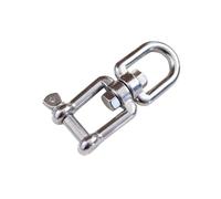 Manille pivotante avec fourche à anneau en acier inoxydable pour applications lourdes(14mm-316)