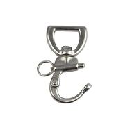 Manille rotative robuste en acier inoxydable à ressort à libération rapide pour voilier, spinnaker, drisse