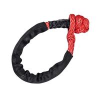 Manille souple Best Sport 12 mm x 60 cm (1 pièce) - 40 000 lb. Max. Corde de récupération de manille souple avec manchons for SUV ATV Routes, extérieur(12mmx60cm red)