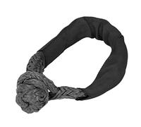 Manille souple synthétique de 33069 livres de résistance à la rupture, manille en corde de polyéthylène à haut polymère pour le dépannage hors route, treuil pour VTT, SUV et camion (Noire)