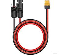 Manillefu Câble d'extension solaire XT60 10 AWG en cuivre étamé haute température pour panneau solaire vers générateur batterie chargement en camping en plein air