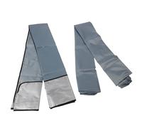 Manillefu Housse de chaise de jardin Oxford 210D avec dessus et assise - Imperméable - Facile à nettoyer - Protection pour meubles de terrasse - Gris
