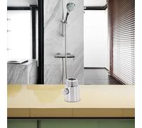 Manillefu Interrupteur de commande de pommeau de douche, valve d'arrêt d'économie d'eau, arrêt précis du débit pour pulvérisateur de bidet portatif dans la salle de bain