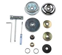 Manillefu Kit d'adaptateur de tête de débroussailleuse en métal, pièces de rechange pour débroussailleuse, facile à installer, accessoire de jardin de 16,5 cm