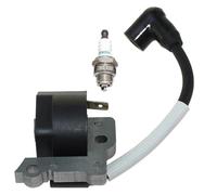 Manillefu Lot de 2 bobines d'allumage et démarrage d'allumage pour moteurs Tecumseh TC200 TC300 TCH200 TCH300 TM049XA, kit de rechange haute performance avec boîtier pour tondeuses à gazon