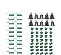 Manillefu Lot de 60 clips de connexion pour treillis de plantes pour piquets de 11 mm à angle réglable en plastique robuste pour support de tomate, concombre, vigne