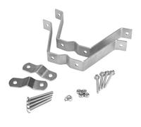 Manillefu Support mural pour antenne TV, pince télescopique pour poteau de 3,8 cm, fer galvanisé robuste avec boulons pour maçonnerie extérieure, bois, métal