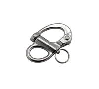 Manilles à ressort en acier inoxydable 316, 5 pièces, dégagement rapide, 35mm, 52mm, 69mm, 96mm, sécurité distance, manilles pression d'amarrage pour le gréement résistant, transportant(69mm)