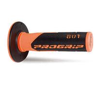 MANILLES PG801 OFF ROAD (22+25MM, LONGUEUR 115MM) ORANGE FLUO/NOIR (DEUX COMPOSA