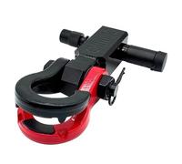 Manilles Remorque Fendues Manille Récepteur D'attelage Crochet En U Pour Remorque 8 Tonnes 3/4" D Manilles Ensemble Cache-œillets remorquage voiture(ROUGE)