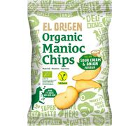 MANIOCC CHIPS WITH SMOOTH AND SILVER FLAVOUR, VEGAN, GLUTEN-FREE,60 g - EL ORIGEN