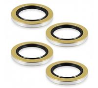 Manioiity Lot de 4 joints à graisse à double lèvre 010-036-00 ID 5,7 cm x OD 8,6 cm compatible avec essieu Dexter Texcom remplace 01003600 10-36 22333TB Joint de graisse pour moyeu de remorque 2358,7