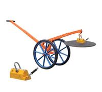 Manipulateur De Couvercle De Regard Réglable,Lève-regard Magnétique,Équipé D'un Crochet Pivotant Et D'un Lève-aimant Permanent(70cm/27.6in)