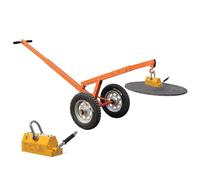 Manipulateur De Couvercle De Regard Réglable,Lève-regard Magnétique,Équipé D'un Crochet Pivotant Et D'un Lève-aimant Permanent(40cm/15.7in)