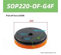 Manipulateur pneumatique à ventouse industrielle, grande puissance d'aspiration, pince sans trace à grand débit(SOP220-OF-G4F)